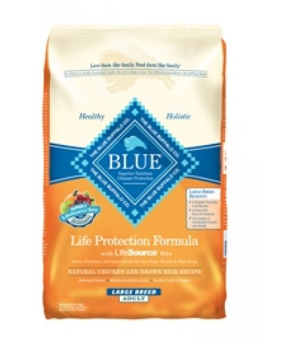 " Blue Buffalo Dog Large Breed Chicken Brown Rice 30 lbs"